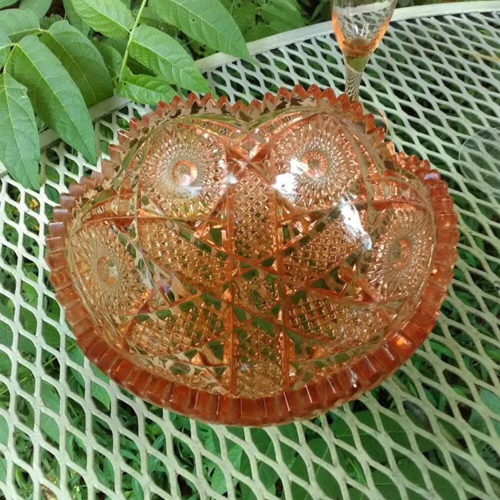 Imperial  pink depression glass ec